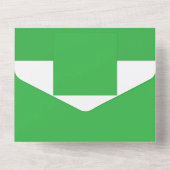 Verbeter uw website met een groene achtergrond all in one uitnodiging (Achterkant)