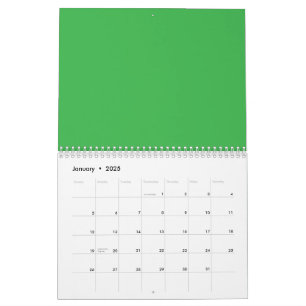 Verbeter uw website met een groene achtergrond kalender