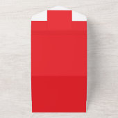 Verbeter uw websitebanner met rode achtergrond all in one uitnodiging (Buitenkant)