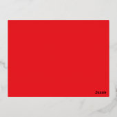 Verbeter uw websitebanner met rode achtergrond folie feestdagen briefkaart (Achterkant)