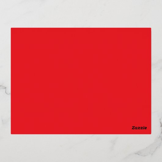 Verbeter uw websitebanner met rode achtergrond folie feestdagen briefkaart (Achterkant)