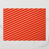 Verbeter uw websitebanner met rode achtergrond folie feestdagen briefkaart (Voorkant)