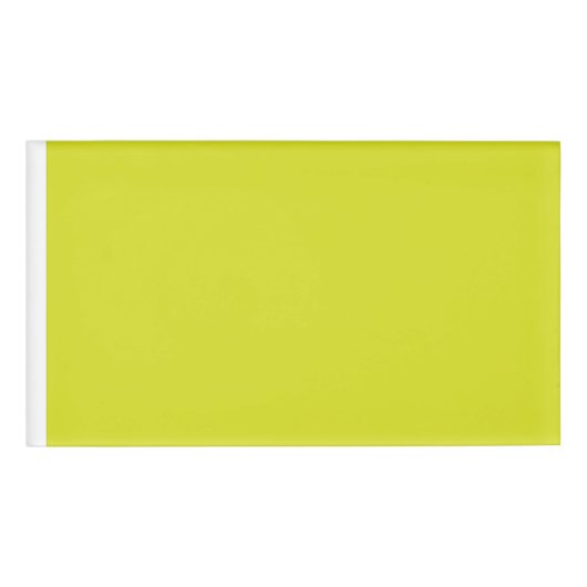 Verbeter uw websiteontwerp met een gele achtergron naambadge (Voorkant)