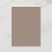 Verbeter uw woonkamer stijl met een bruin visitekaartje (Achterkant)