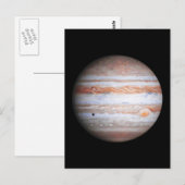 VERBETERD afbeelding Jupiter Cassini flyby NASA Briefkaart (Voorkant / Achterkant)