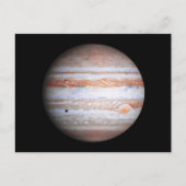 VERBETERD afbeelding Jupiter Cassini flyby NASA Briefkaart (Voorkant)