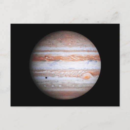 VERBETERD afbeelding Jupiter Cassini flyby NASA Briefkaart (Voorkant)