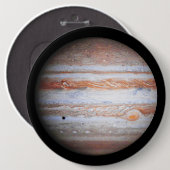 VERBETERD afbeelding Jupiter Cassini flyby NASA Ronde Button 6,0 Cm (Voorkant /achterkant)