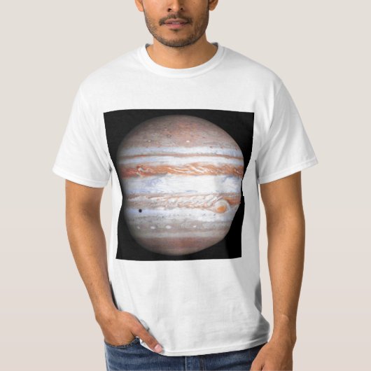VERBETERD afbeelding Jupiter Cassini flyby NASA T-shirt (Voorkant)