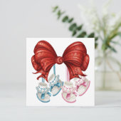 Verbeterde Baby Shower Kaart (Staand voorkant)