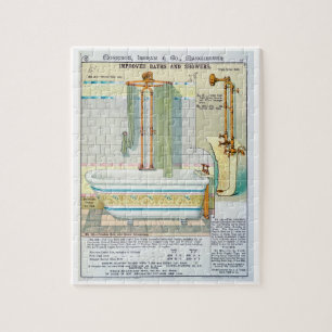 Verbeterde badkuipen en douches uit een catalogus  legpuzzel