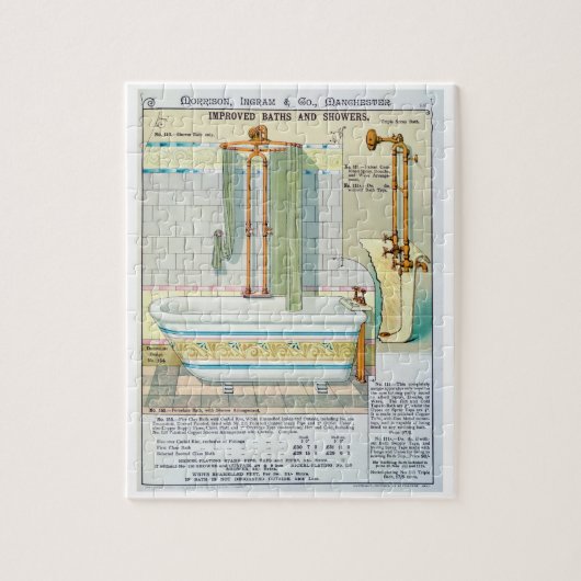 Verbeterde badkuipen en douches uit een catalogus  legpuzzel (Verticaal)