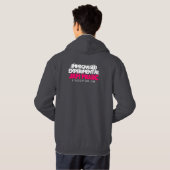 Verbeterde experimentele jam Music Hoodie (Achterkant volledig)