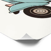 Verbeterde kaart "Tuk-tuk evasion bohème" Perfect Poster (Hoek)