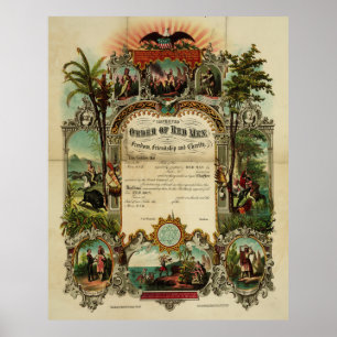Verbeterde orde van de Rode Mannen in vrijheid [18 Poster