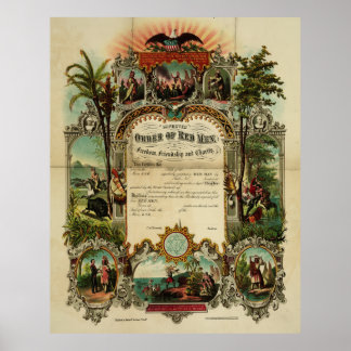 Verbeterde orde van de Rode Mannen in vrijheid [18 Poster