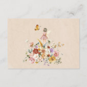 Verbeterde tuin Bloemen Fairy Baby Luier Raffle Informatiekaartje (Achterkant)