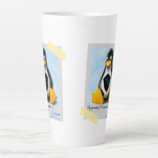 Verbeterde Windows Kali Linux Tux Latte Mok (Voorkant)