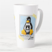 Verbeterde Windows MX Linux Tux Latte Mok (Rechterhoek)
