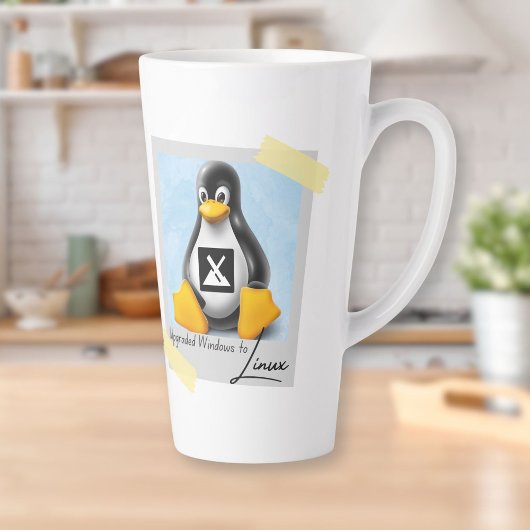 Verbeterde Windows MX Linux Tux Latte Mok