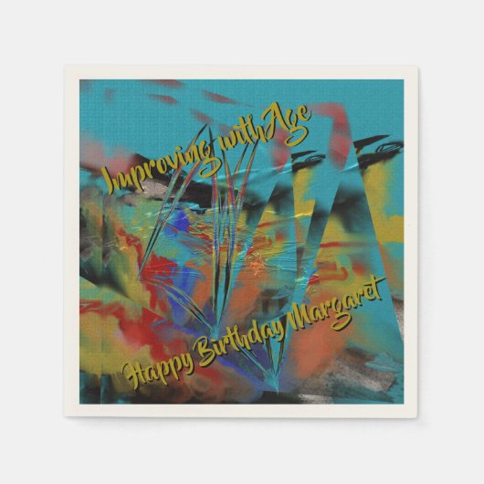 Verbeteren met de leeftijd - Ruw Zee Servet (Voorkant)