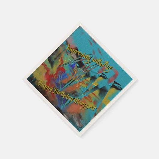 Verbeteren met de leeftijd - Ruw Zee Servet (Hoek)