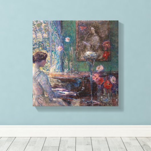 Verbetering door Frederick Childe Hassam Canvas Afdruk (Insitu (Houten vloer))