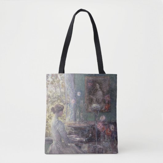 Verbetering door Frederick Childe Hassam Tote Bag (Voorkant)