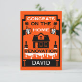 Verbetering van het Huis Felicitaties Kaart (Staand voorkant)