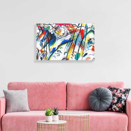 Verbetering van Kandinsky 28 Canvas Afdruk (Insitu (Woonkamer))
