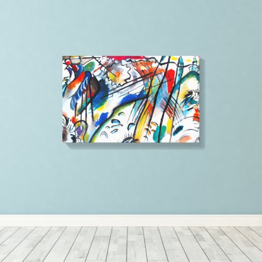 Verbetering van Kandinsky 28 Canvas Afdruk (Insitu (Houten vloer))