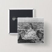 Verbeteringen in Parijs Vierkante Button 5,1 Cm (Voorkant /achterkant)