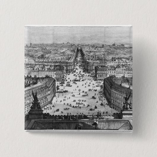 Verbeteringen in Parijs Vierkante Button 5,1 Cm (Voorkant)