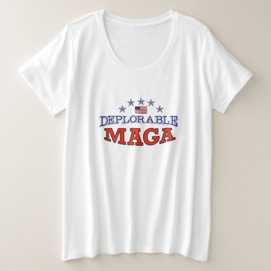Verbetreurenswaardige MAGA T-shirt (Design voorkant)