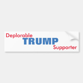 Verbetreurenswaardige Trump Support Bumpersticker