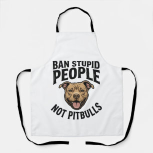 Verbied Stomme Mensen Niet Pitbulls Vintage Hond D Schort