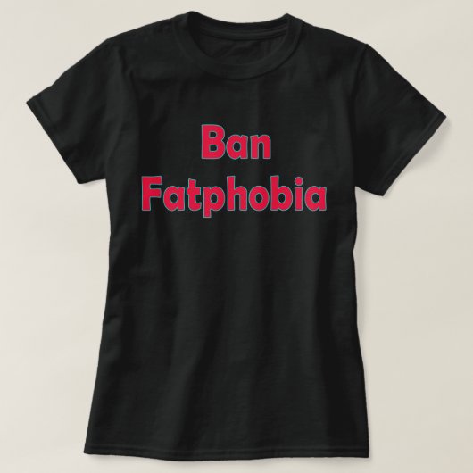 Verbied vetfobie plusmaat sweatshirt (Design voorkant)