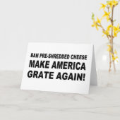 Verbied voorversnipperde kaas en maak Amerika weer Kaart (Gele Bloem)