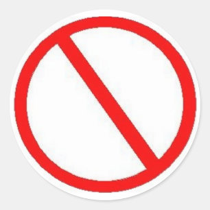 VERBIEDEN - STICKERS
