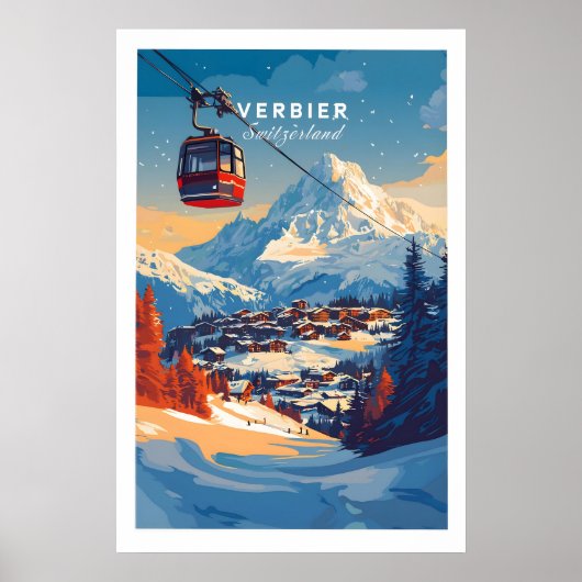 Verbier Muurkunst 1 Poster (Voorkant)