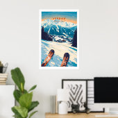 Verbier Print Zwitserland 1 (Thuiskantoor)