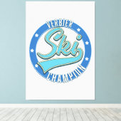 Verbier Ski Champion Canvas Afdruk (Insitu (Houten vloer))