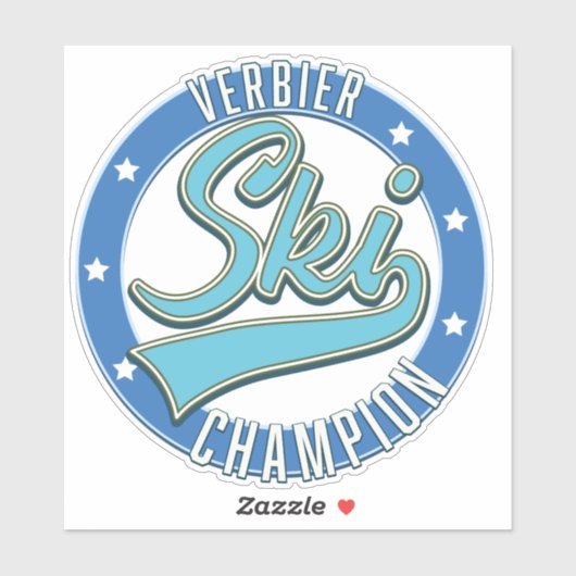 Verbier Ski Champion Sticker (Vel)