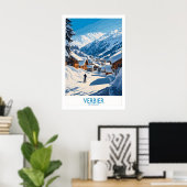 Verbier Ski-poster Zwitserland 1 Poster (Thuiskantoor)
