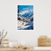 Verbier Ski Print Zwitserland 1 (Keuken)