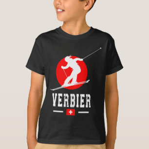 Verbier Skigebied Alpen Zwitserse Bergen Zwitserla T-shirt