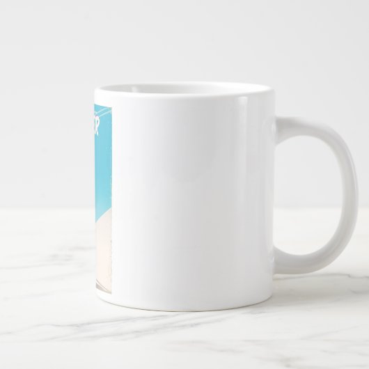 Verbier,  skiposter Zwitserland. Grote Koffiekop (Rechts)