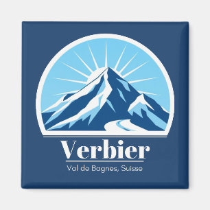Verbier Val de Bagnes Zwitserland souvenir Magneet