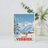 Verbier, Zwitserland – Alpine Ski Resort Briefkaart (Staand voorkant)