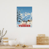 Verbier, Zwitserland – Alpine Ski Resort Poster (Keuken)